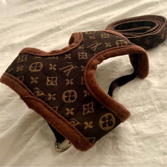 👑✅PRICE FIRM✅Small Brown Fashion Dog Collar and Leash. Brand New! - Picture 5 of 14